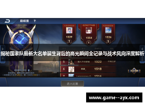 揭秘国家队最新大名单诞生背后的高光瞬间全记录与战术风向深度解析 揭秘国家队最新大名单诞生背后的高光瞬间全记录与战术风向深度解析